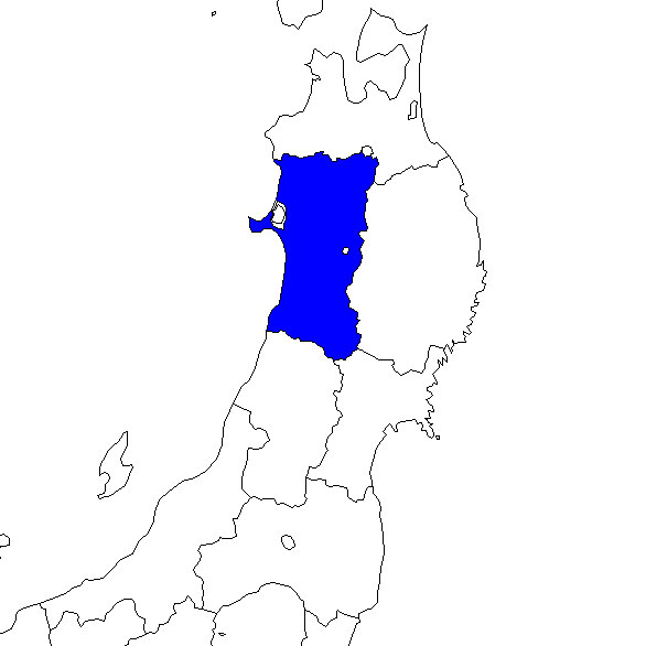 無料の日本地図イラスト集 宮城県 東北地方内の位置