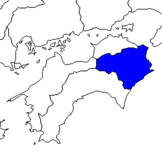 無料の日本地図イラスト集 徳島県 四国地方内の位置