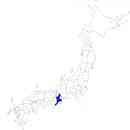 三重県の無料イラスト素材 日本国内における位置表示（青）