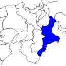三重県の無料イラスト素材 東北地方における位置表示（青）