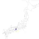 大阪府の無料イラスト素材 日本国内における位置表示（青）