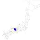 兵庫県の無料イラスト素材 日本国内における位置表示（青）