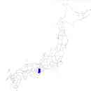 奈良県の無料イラスト素材 日本国内における位置表示（青）